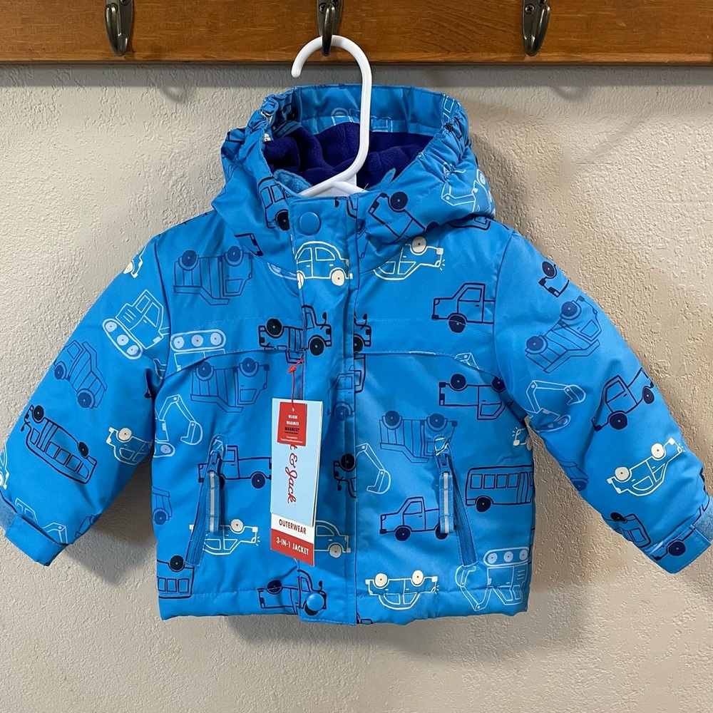 NWT Cat & Jack 3-in-1 Winter Puffer Jacket